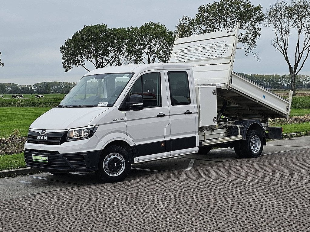 M.A.N. TGE 5.120 dub.cab kipper kist!, Auto's, Bestelauto's, Gebruikt, Euro 6, MAN, Bedrijf