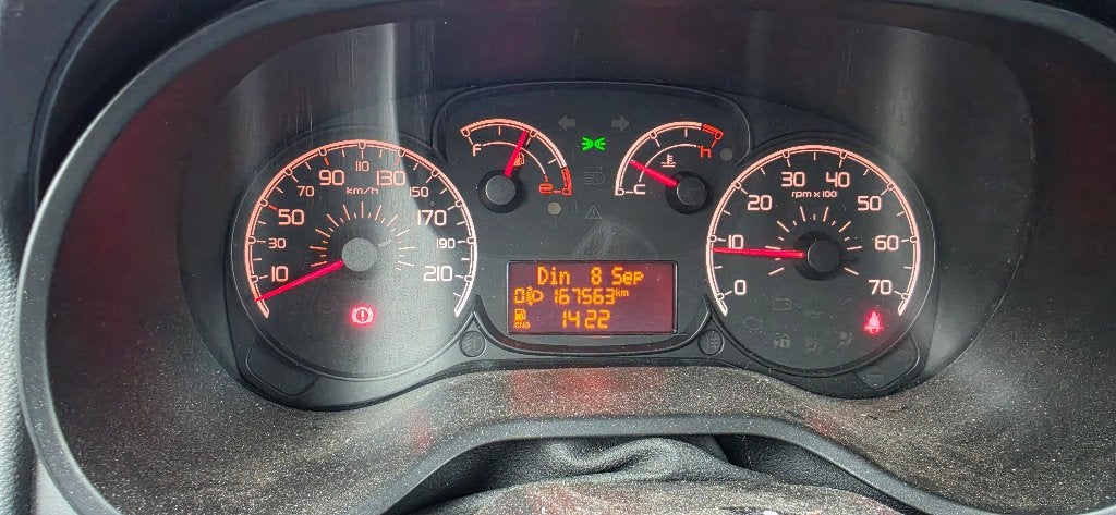 Fiat Doblo Cargo 1.4 T-jet Natural Power 120pk HD 2011, Euro 5, Stof, 4 cilinders, Overige brandstoffen