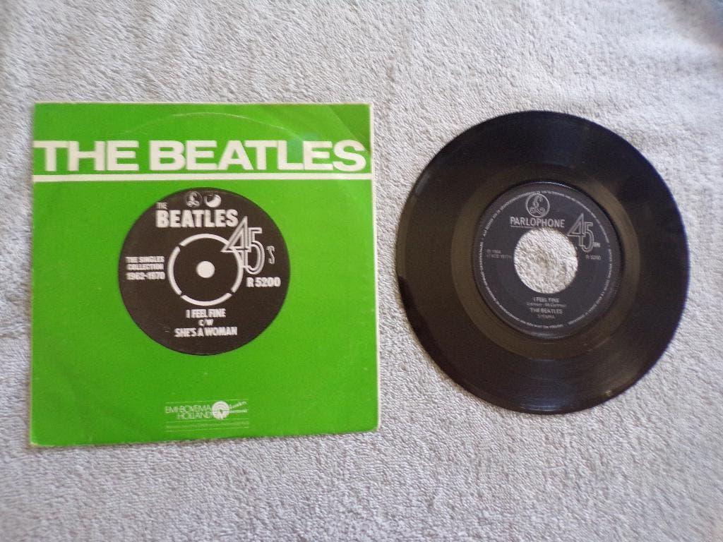 The Beatles -  I feel fine / she's a woman ( re ), Cd's en Dvd's, Vinyl Singles, Gebruikt, Verzenden, 7 inch, Single
