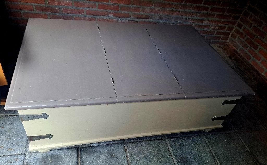 Salontafel/dekenkist, Ophalen, Gebruikt, 100 tot 150 cm, 75 tot 100 cm