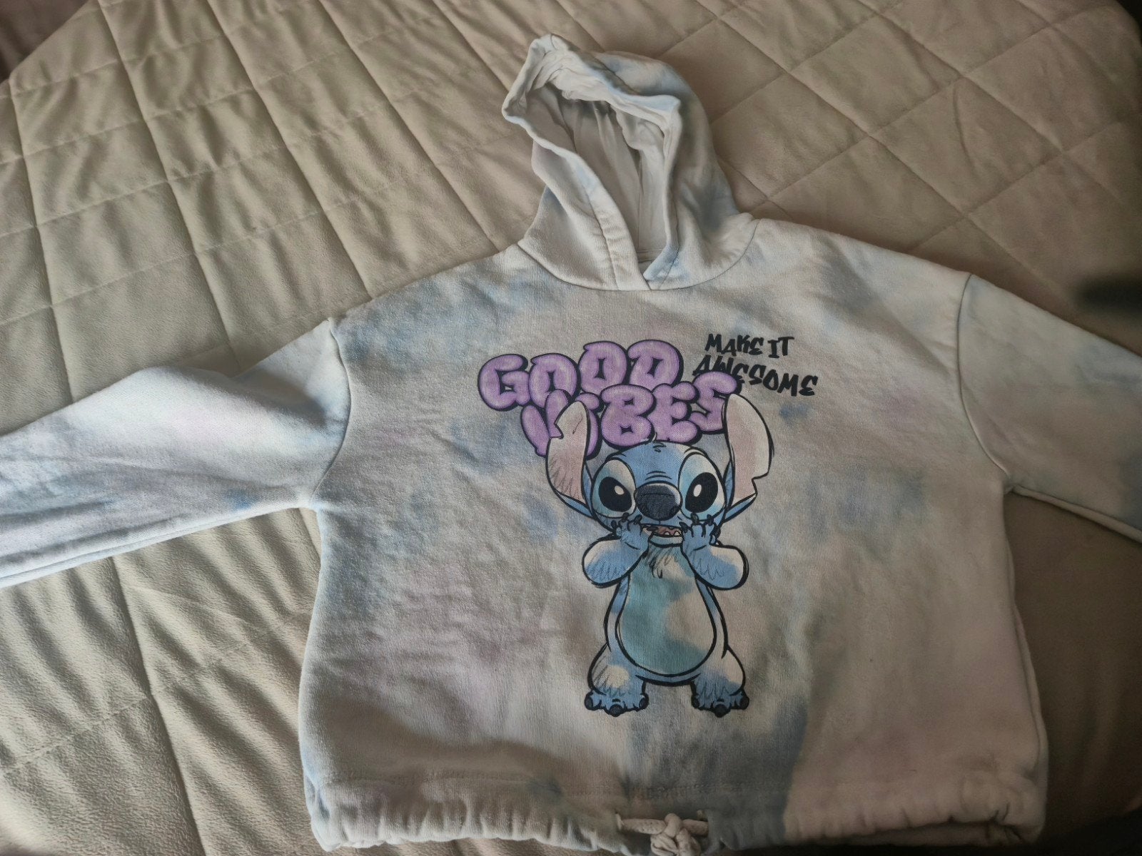 Leuke Stitch hoodie maat 134 van C&A, Gebruikt, C&A, Meisje, Trui of Vest