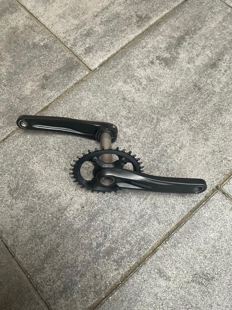 Shimano FC-MT500 Crankstel 175mm 34T, Fietsen en Brommers, Fietsonderdelen, Crankstel of Pedalen, Ophalen of Verzenden, Zo goed als nieuw