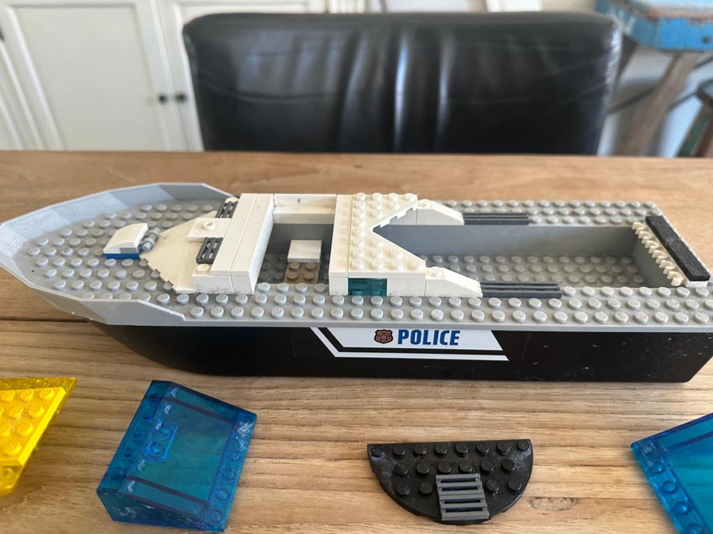Politieboot lego, Ophalen, Zo goed als nieuw