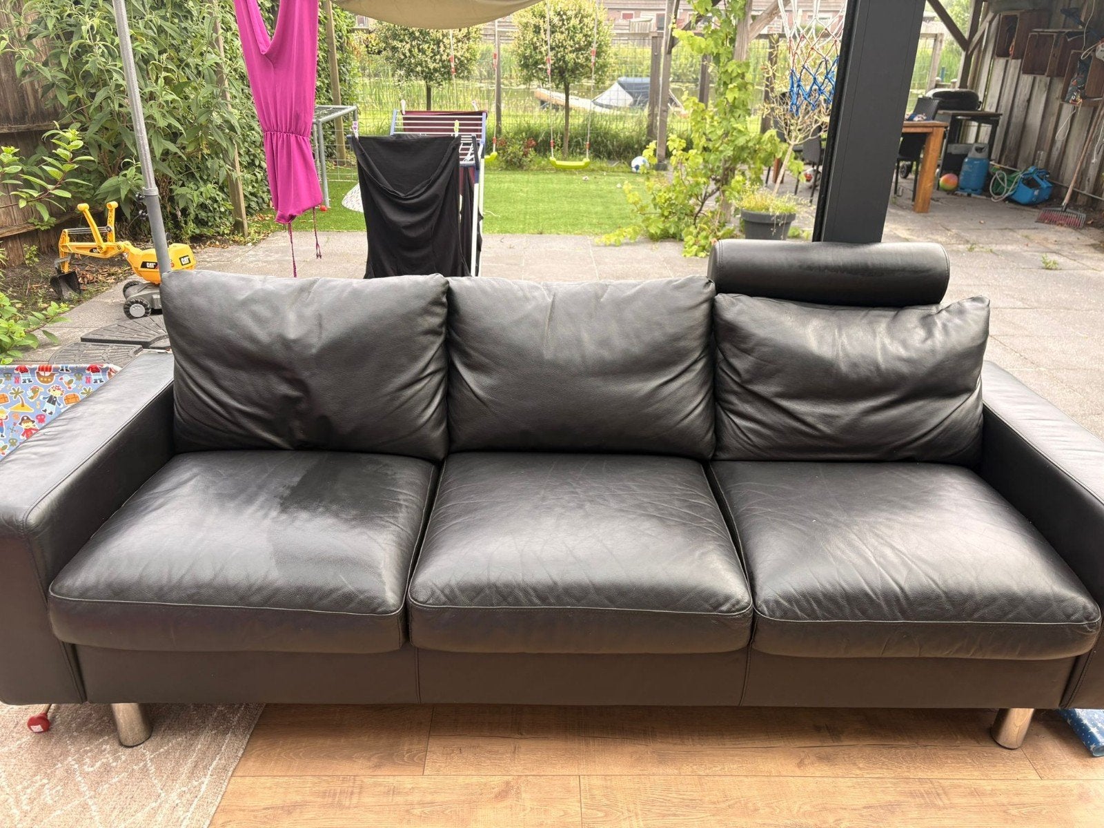 Nette Stressless Emma E200 bankstel, Gebruikt, Driepersoons, Ophalen of Verzenden, Rechte bank