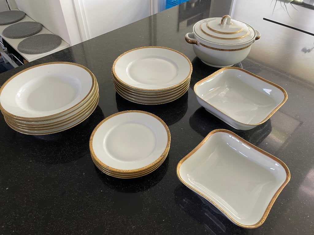 Antiek Art deco ZehScherser Bavaria deelservies (1930)