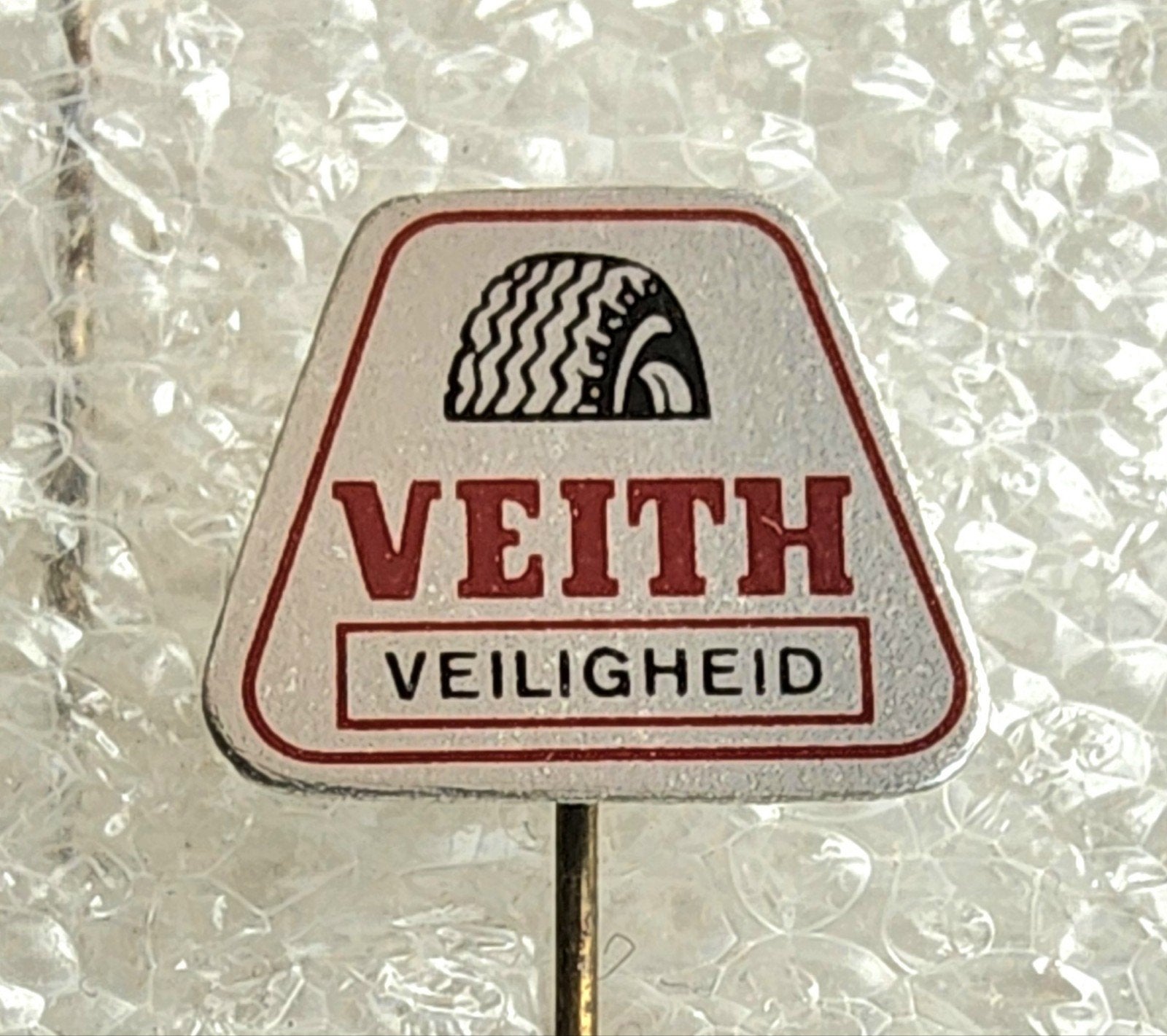 Vintage Veith Veiligheid Autobanden Speldje, Ophalen of Verzenden, Gebruikt, Merk, Speldje of Pin
