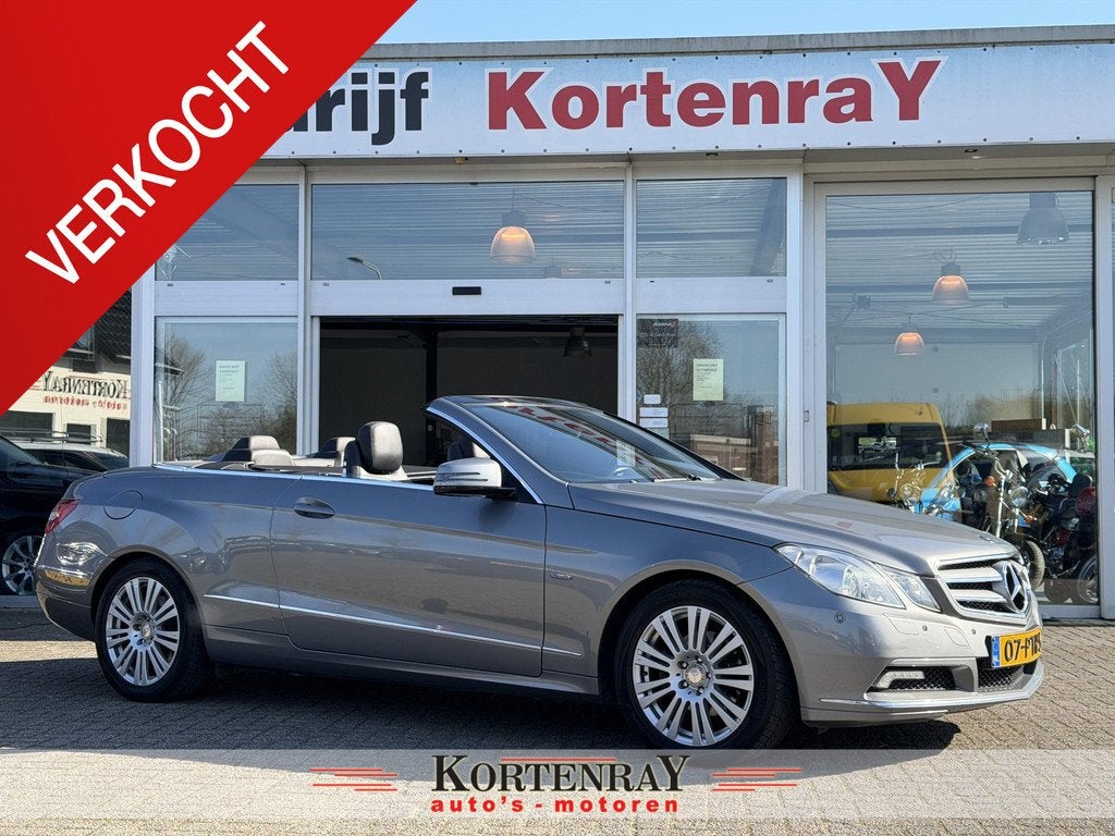 Mercedes E Cabrio 200 CGI, Euro 5, 4 cilinders, Cabriolet, 4 stoelen