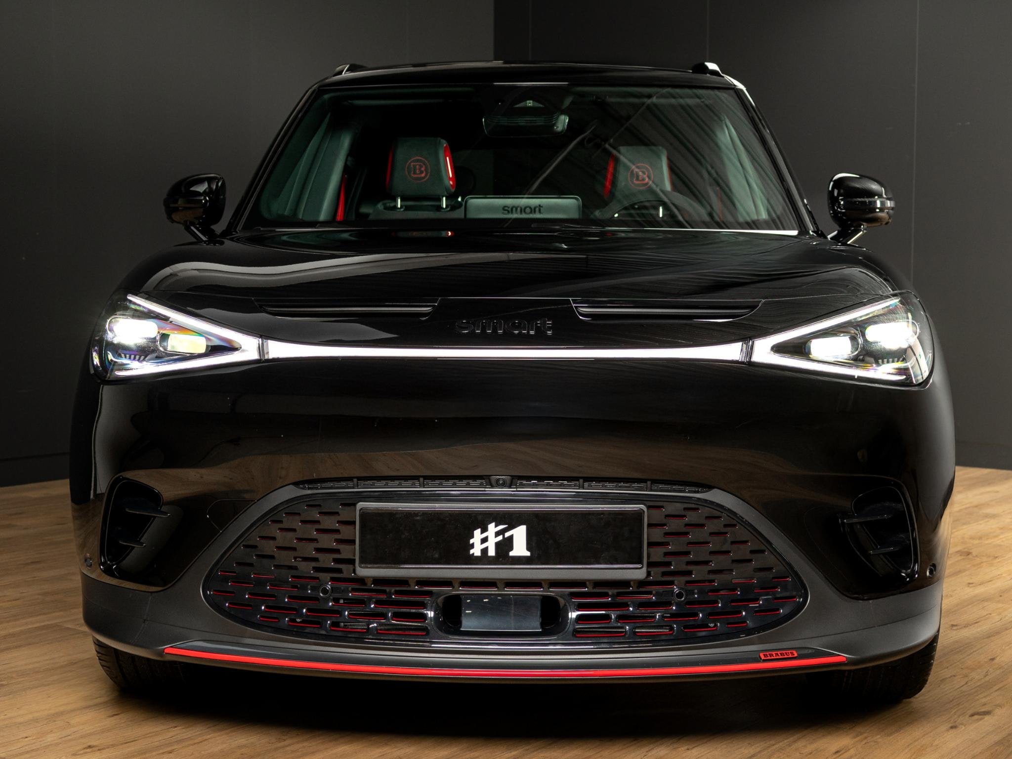 smart #1 BRABUS 66 kWh, Auto's, Automaat, 428 pk, Zwart, 1600 kg