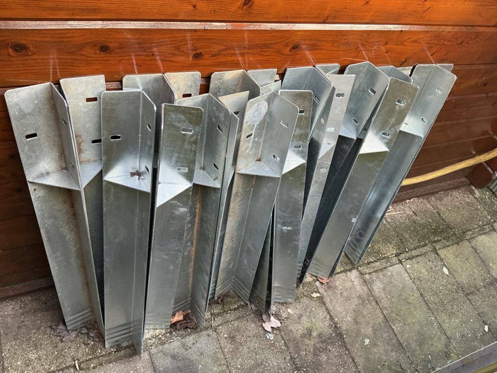 14 X Nieuwe paalhouder, speeltoestel, overkapping 78x8x8 cm, Tuin en Terras, Ophalen, Zo goed als nieuw, 250 cm of meer