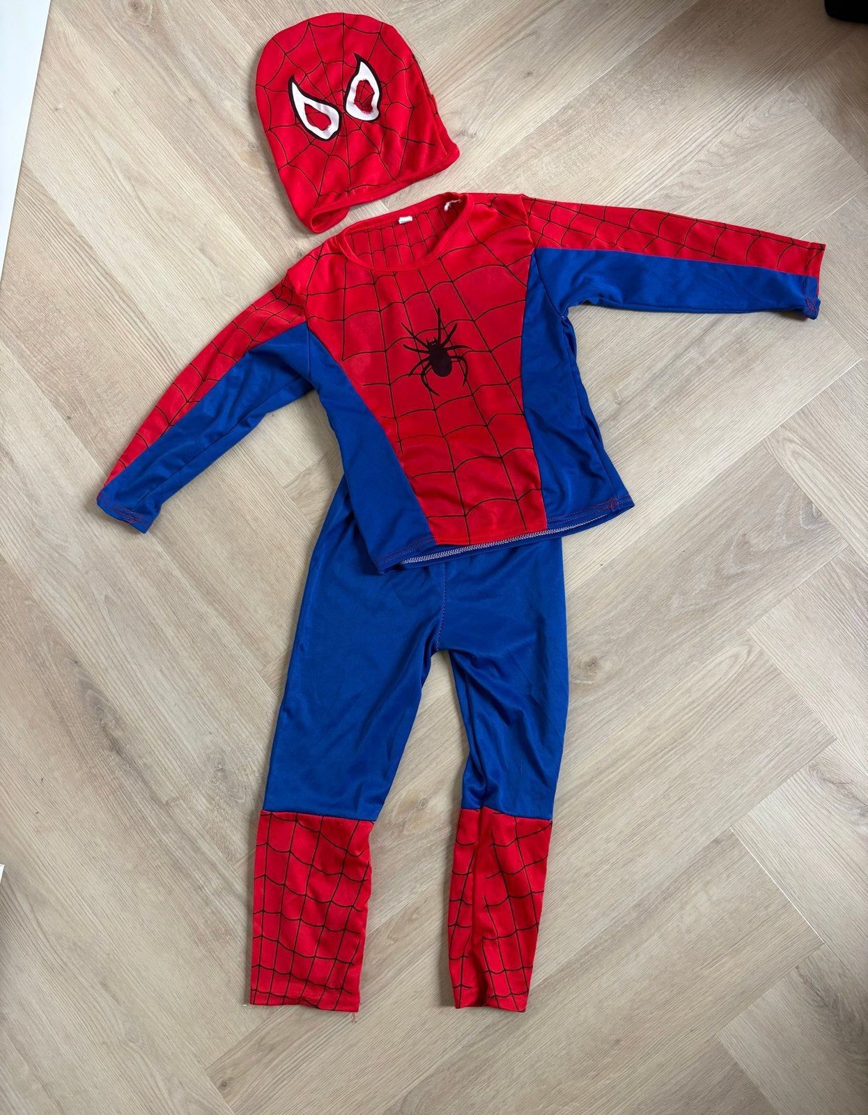 Spiderman kostuum voor kinderen, inclusief muts, Ophalen of Verzenden, Gebruikt