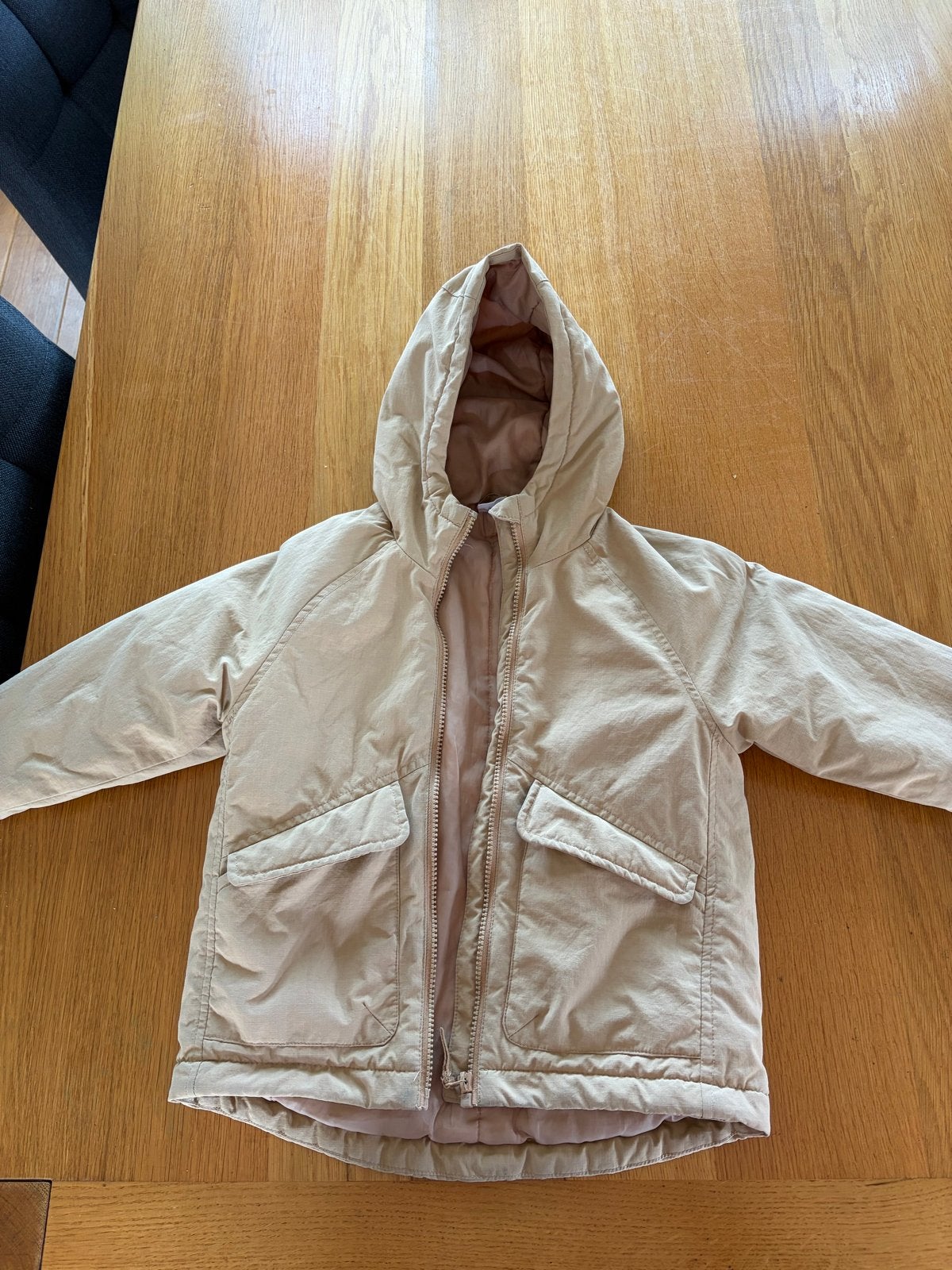 Hema jongensjas - Beige, Maat 98/104, Kinderen en Baby's, Ophalen of Verzenden, Gebruikt, Jongen of Meisje