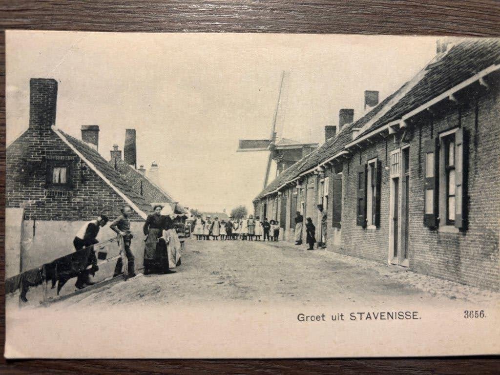 Ansichtkaart Stavenisse - Zicht op, Ophalen of Verzenden, Voor 1920, Ongelopen, Zeeland