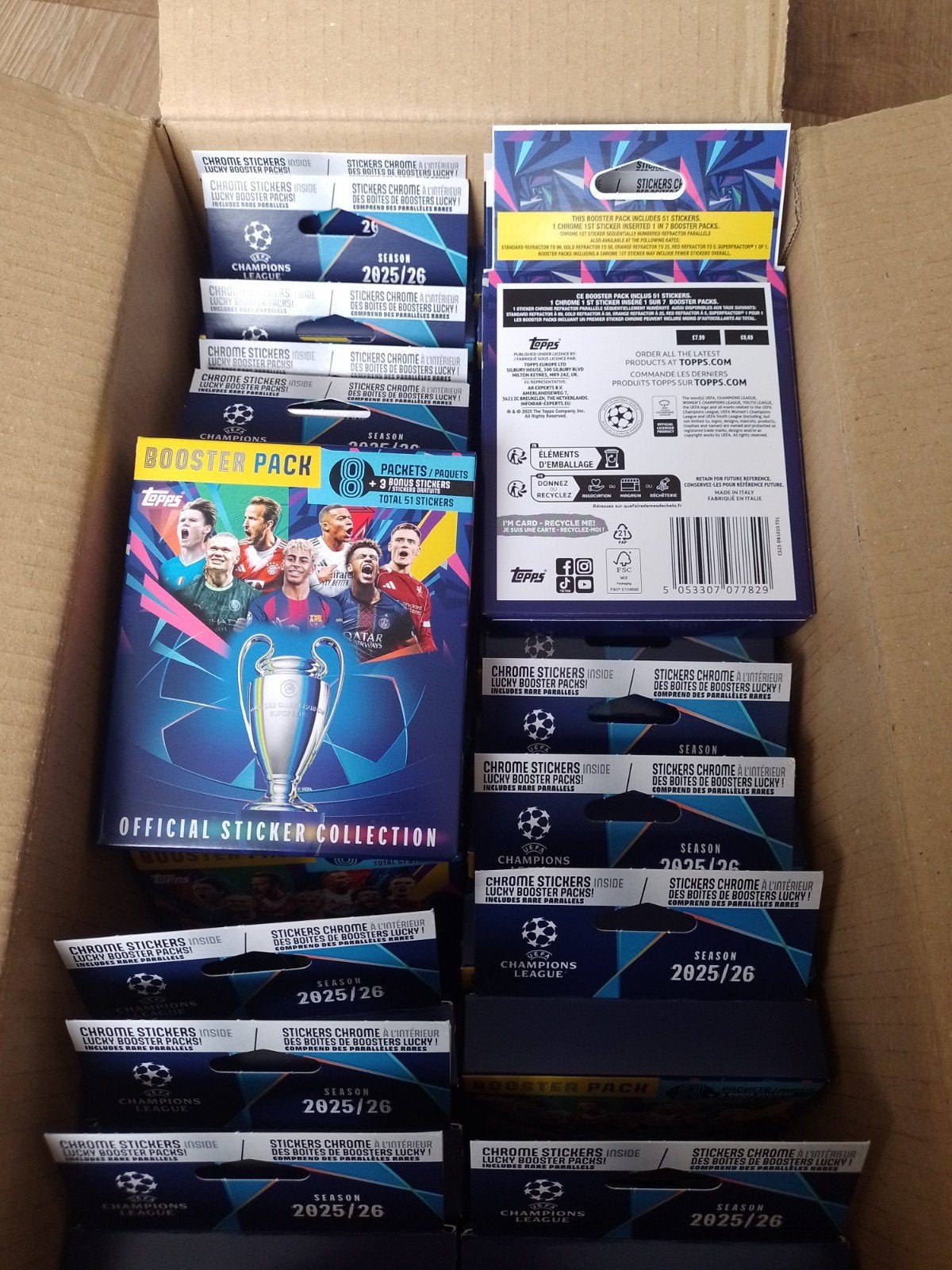 62x Champions League 25/2026 booster packs, Ophalen of Verzenden, Nieuw, Booster