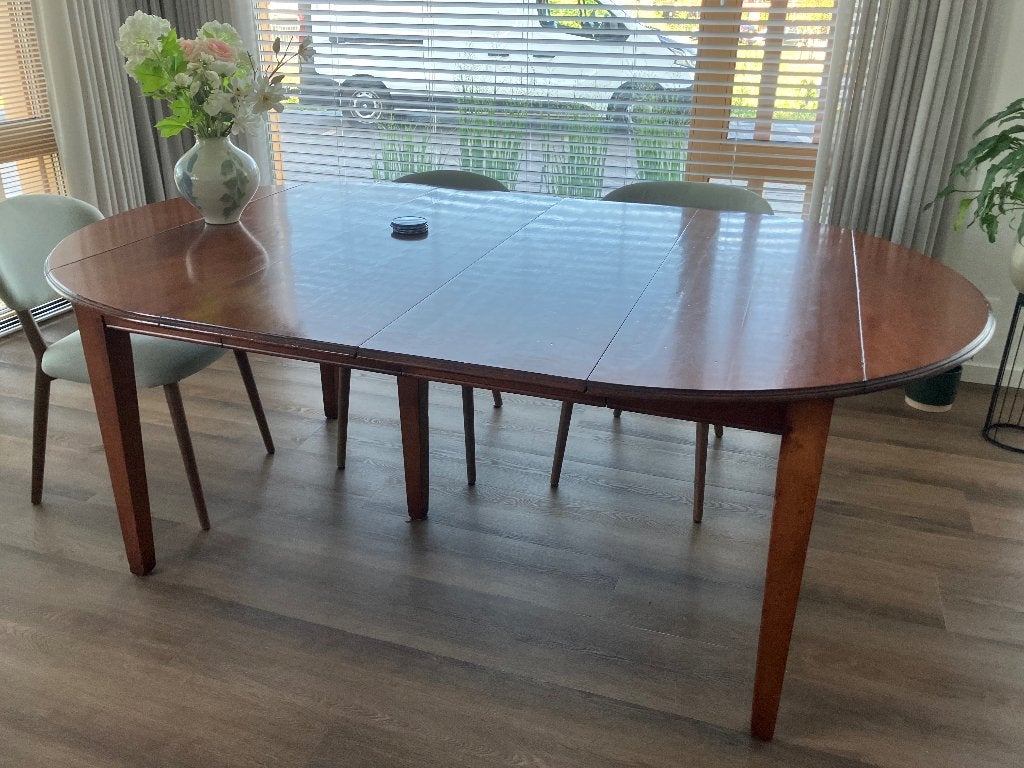 Tafel, Huis en Inrichting, Tafels | Eettafels, Ophalen, Gebruikt, 100 tot 150 cm, 200 cm of meer