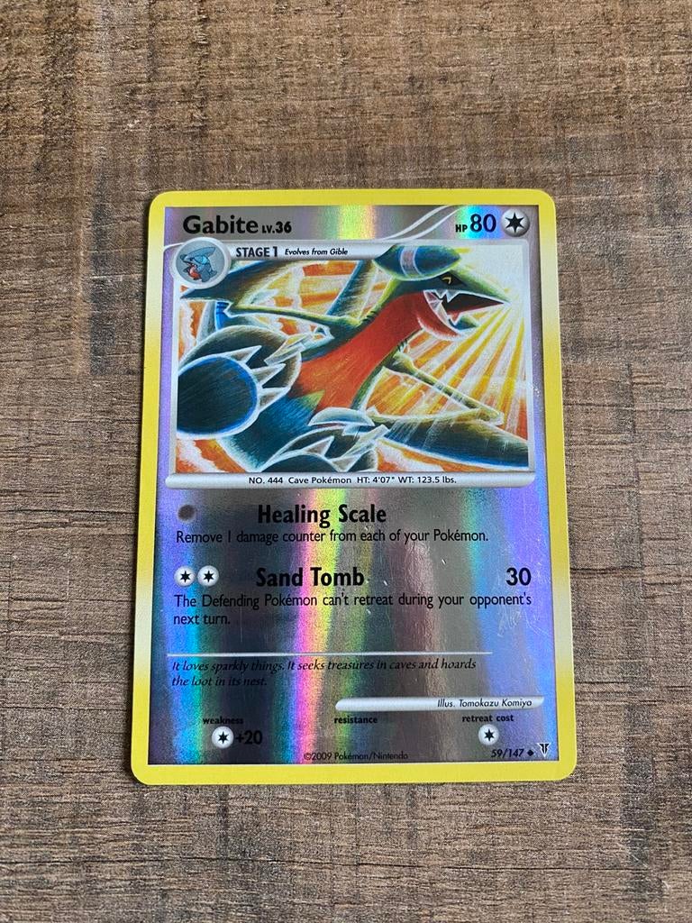 Pokémon Gabite 59/147, Ophalen of Verzenden, Gebruikt, Losse kaart