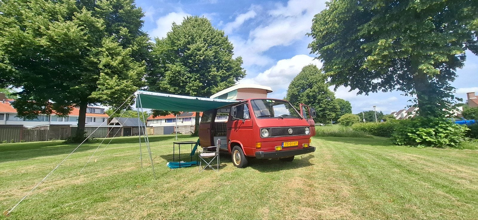 Unieke VW T3 Camper met camper interieur en extra's, Overige merken, Luifel, Particulier, 1250 - 1500 kg