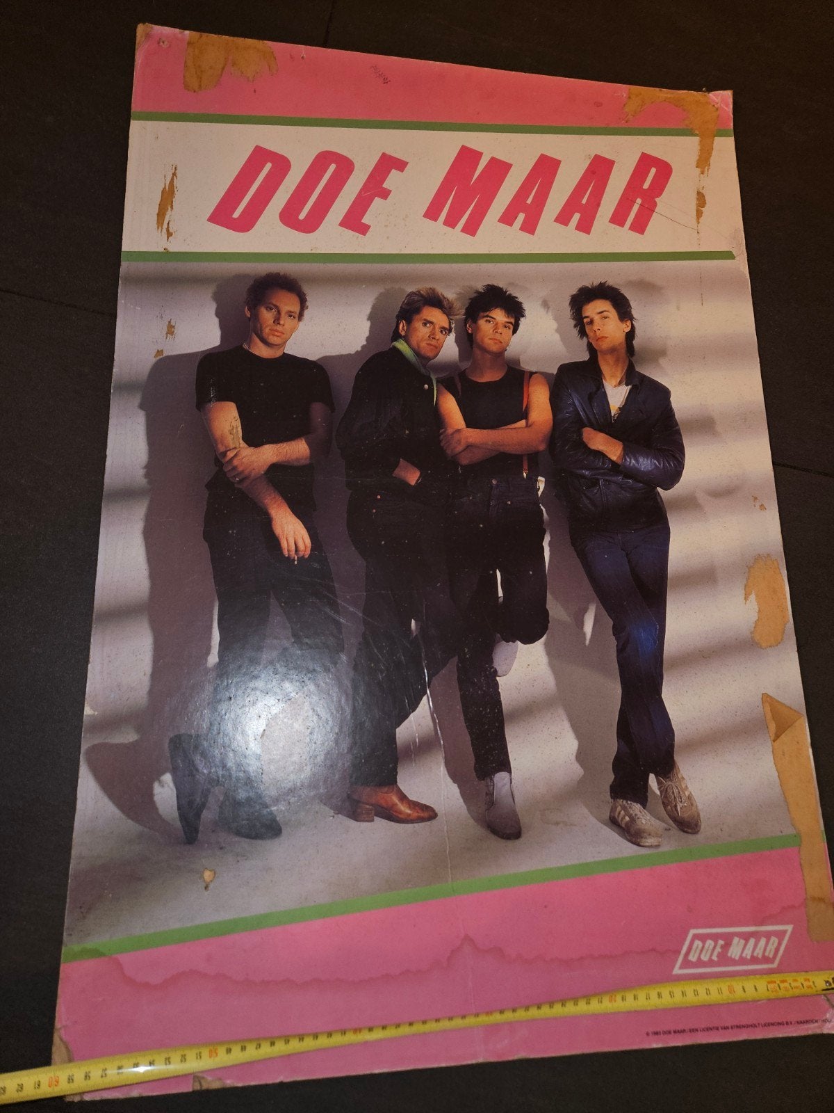 DOE MAAR bord, Verzamelen, Muziek, Artiesten en Beroemdheden, Ophalen of Verzenden, Poster, Artwork of Schilderij
