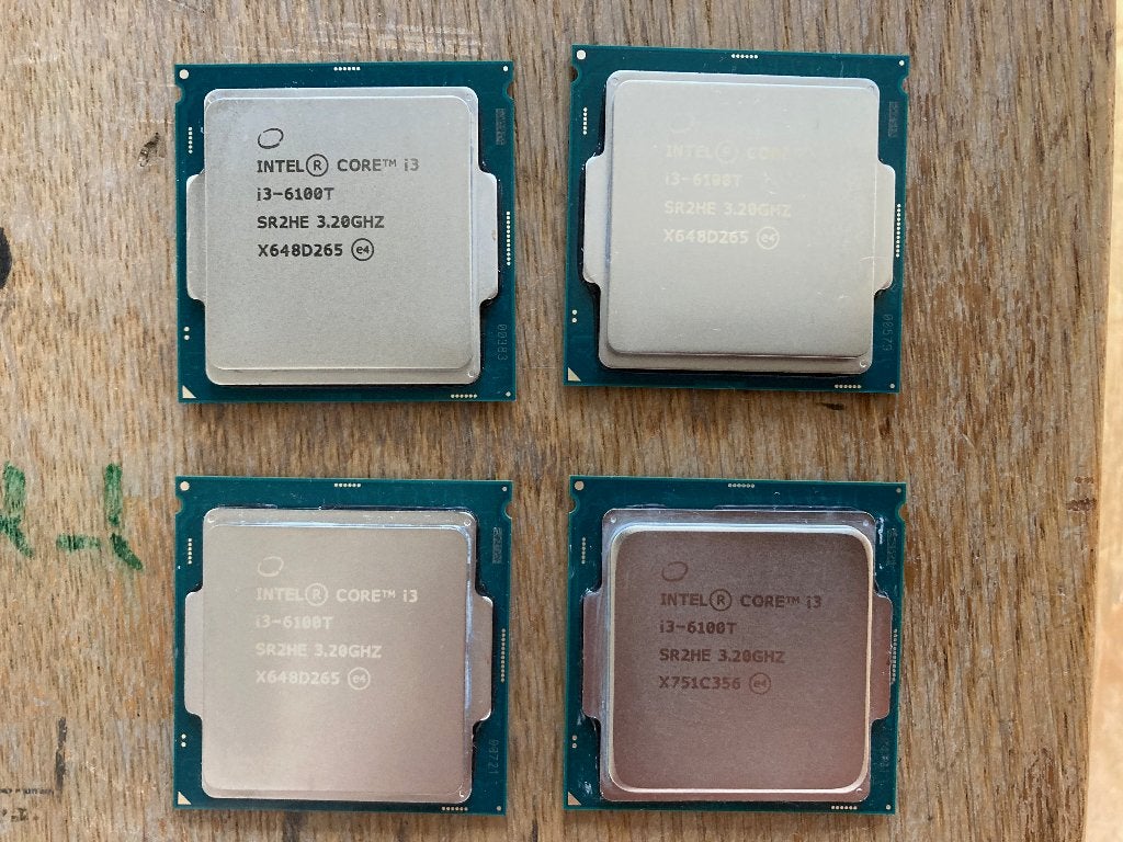 4 x Intel Core i3-6100T processor, Computers en Software, LGA 1151, Gebruikt, Ophalen of Verzenden, 3 tot 4 Ghz