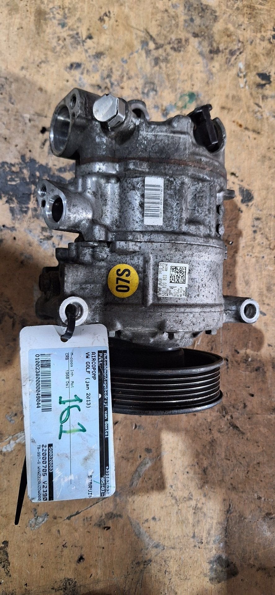 Originele VAG Aircopomp VW Golf 7 / Polo / Audi A3 - 5Q08208, Auto-onderdelen, Airco en Verwarming, Gebruikt, -, -, Ophalen of Verzenden