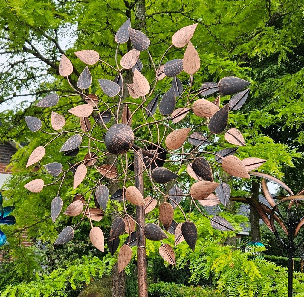 WINDMOLEN / BEUKENBLAD / TUINSTEKER / tuinbeeld / spinner, Huis en tuin decoratie Marie, Nieuw, Info@huisentuindecoratiemarie.nl