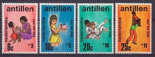 Nederlandse Antillen 430/3 postfris Kinderpostzegels 1970, Ophalen of Verzenden, Postfris