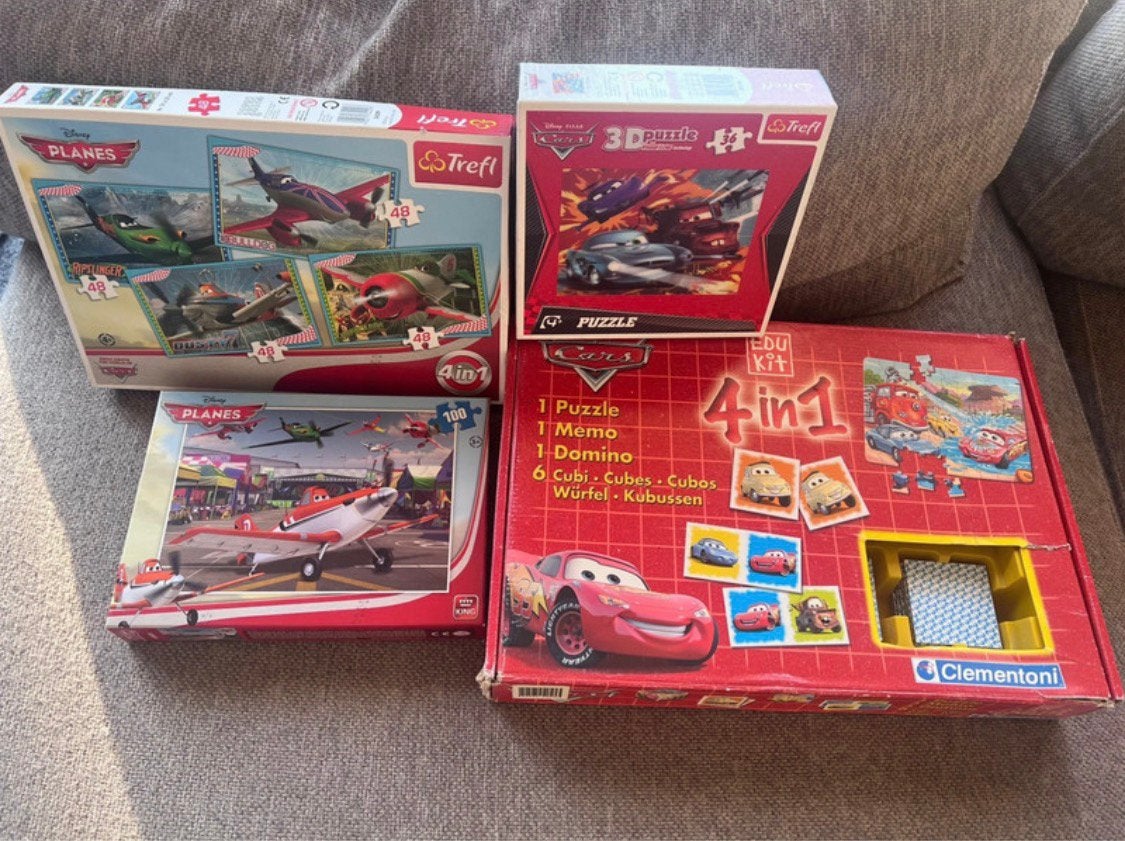 Disney Cars/Planes puzzel en spel, Ophalen of Verzenden, Gebruikt