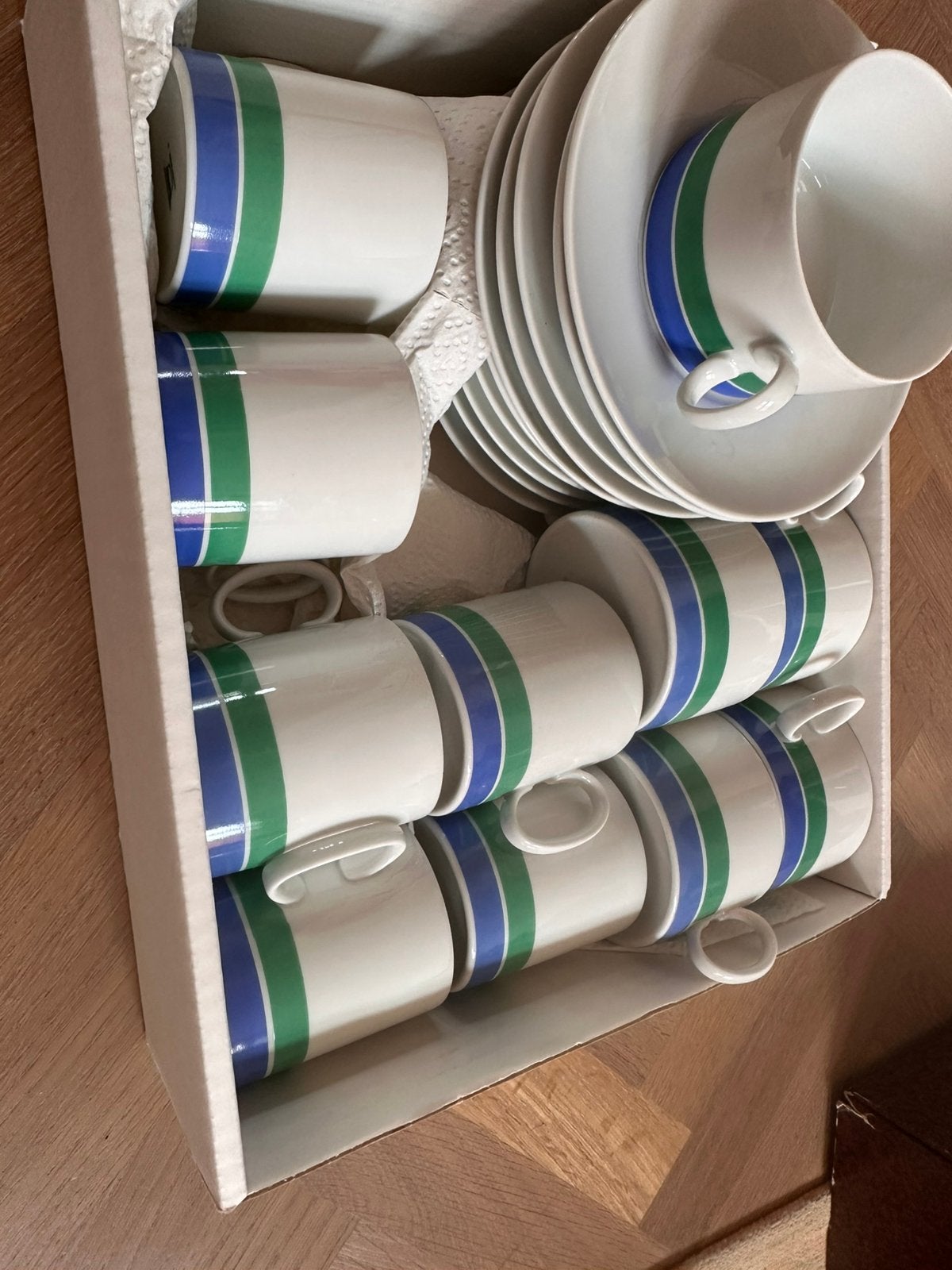 11-delig Thomas servies: 5 brede, 6 smalle kopjes met schote, Ophalen, Gebruikt, Overige stijlen, Kop(pen) en/of Schotel(s)