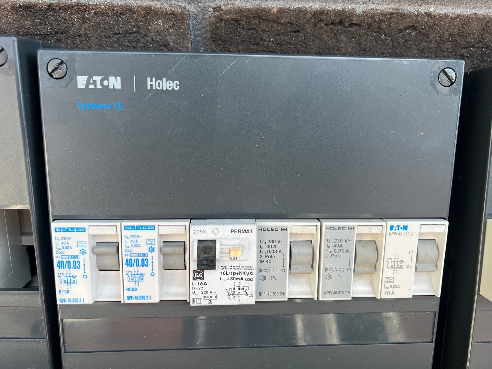 Eaton Holec Groepenkast onderdelen - Diverse modules, Ophalen, Gebruikt, Eaton, Aardlekschakelaar