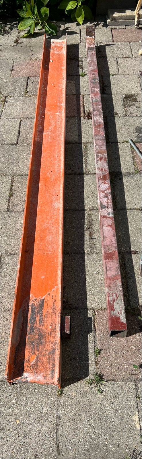 Gebruikte stalen balk IPE profiel 298cm met kolom, Ophalen, Gebruikt, IJzer