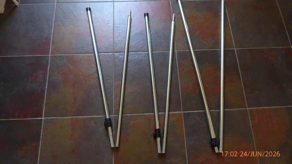 luifelstokken, Caravans en Kamperen, Tentaccessoires, Ophalen of Verzenden, Zo goed als nieuw