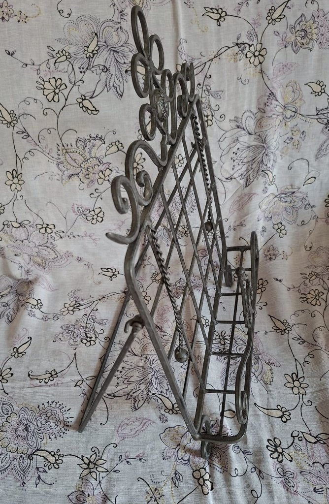 IJzeren Brocante Vintage Kookboekhouder Frans style, Overige typen, Ophalen of Verzenden, Zo goed als nieuw, Metaal