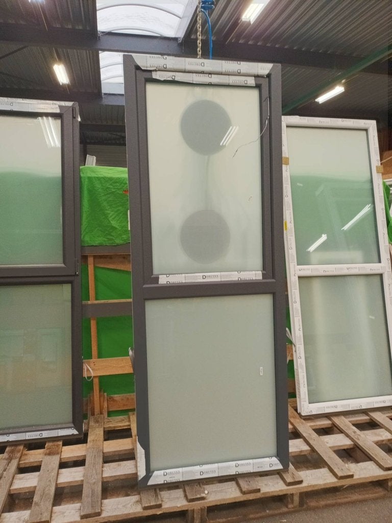 Kunststof Draaikiep vast kozijn  b87 x h230 cm -2405-, Kunststof, Raamkozijn, Niet ingevuld, Nieuw