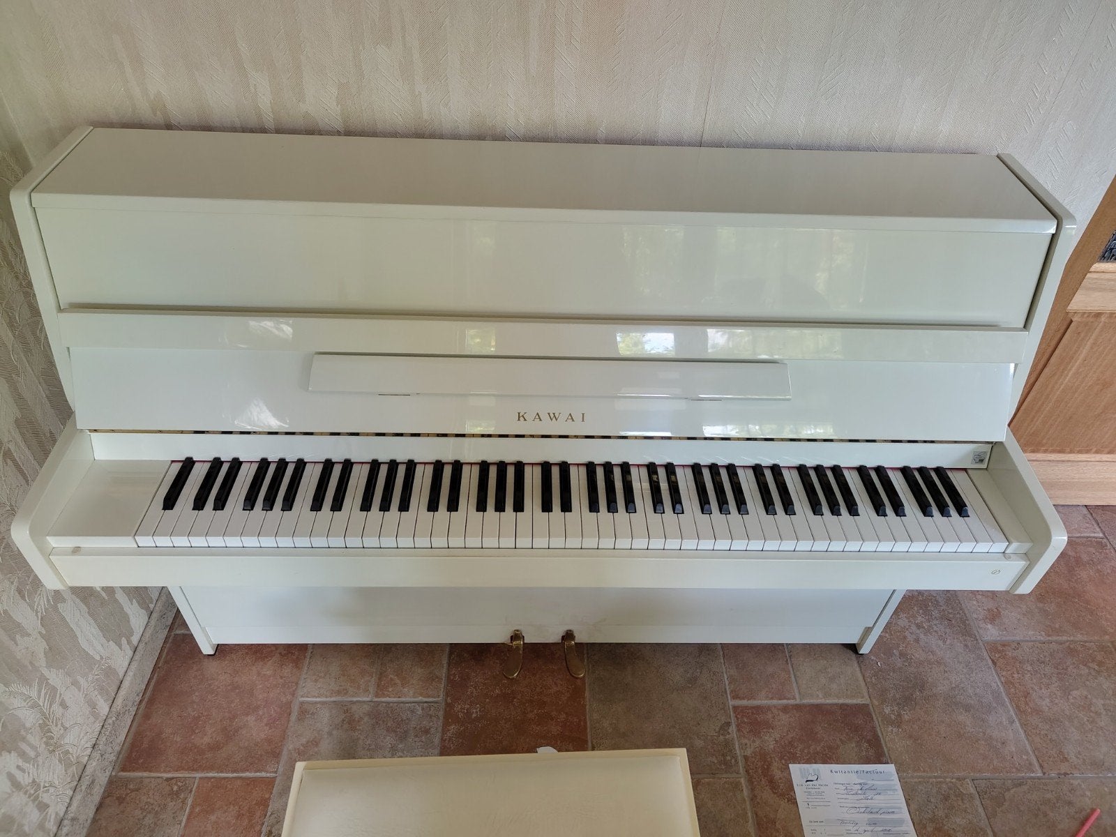 Kawai  CX 4S akoestische piano, Ophalen, Gebruikt, Wit