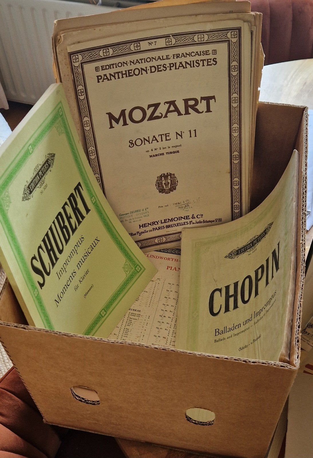 Partituren Klassieke Muziek: Mozart, Chopin, Schubert, Franc, Muziek en Instrumenten, Ophalen, Gebruikt, Klassiek, Thema