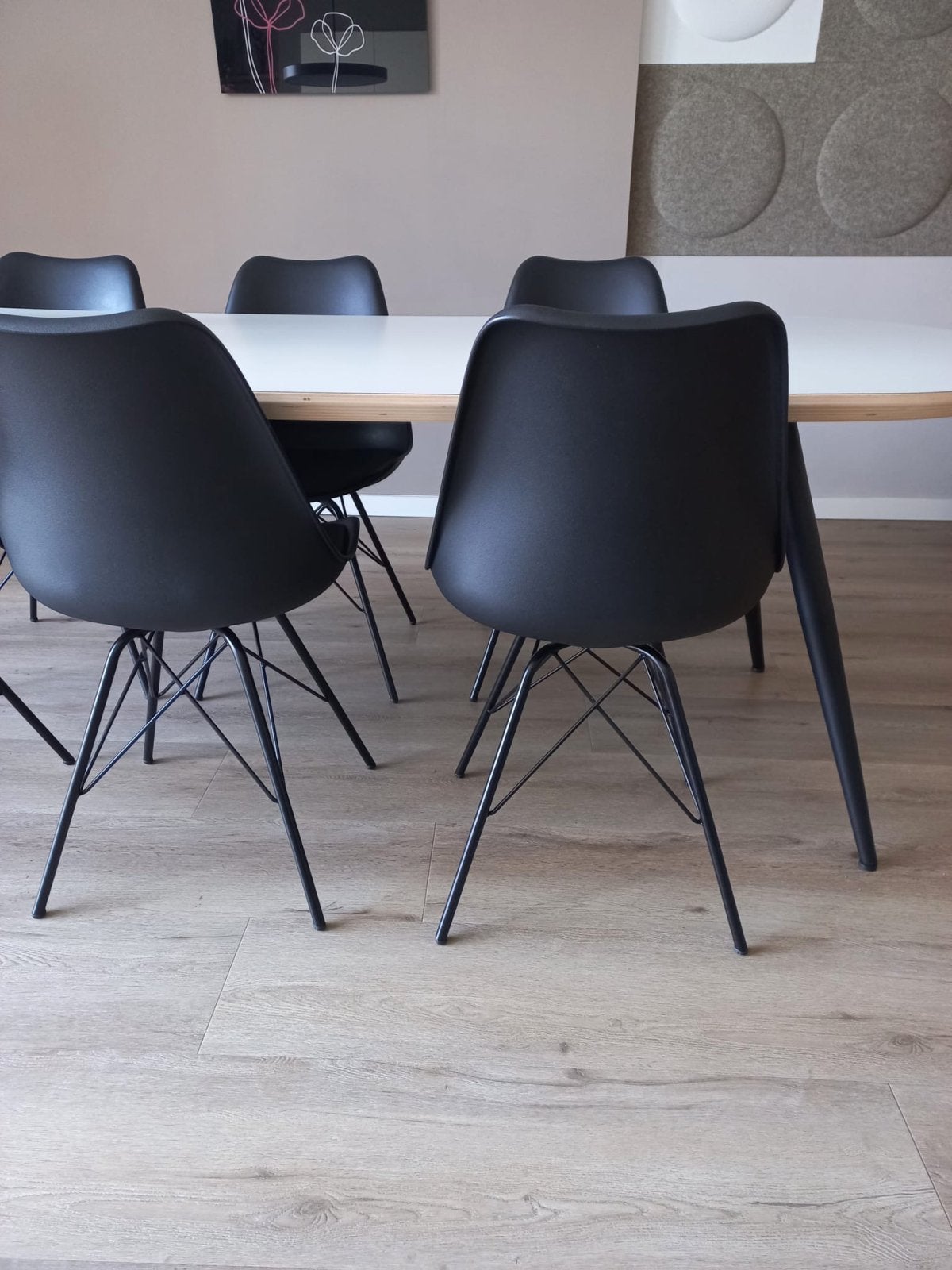 4 stoeltjes te koop, 2 nieuw en 2 gebruikt, Huis en Inrichting, Stoelen, Ophalen, Kunststof, Gebruikt, Zwart