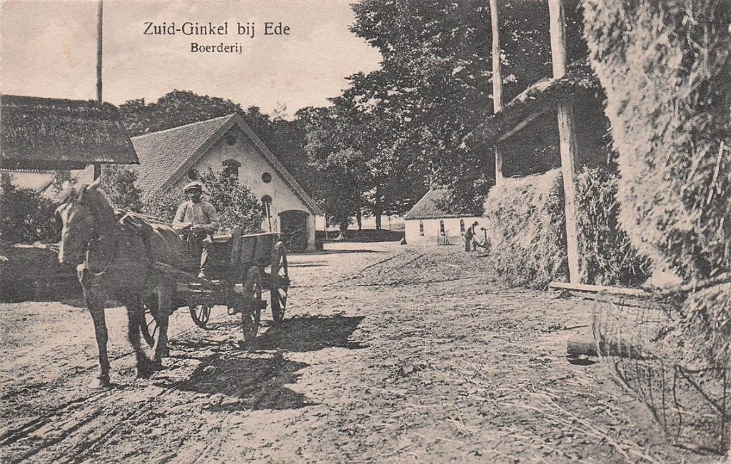 703-335-019 Zuid-Ginkel bij Ede Boerderij, Verzenden, Voor 1920, Gelderland