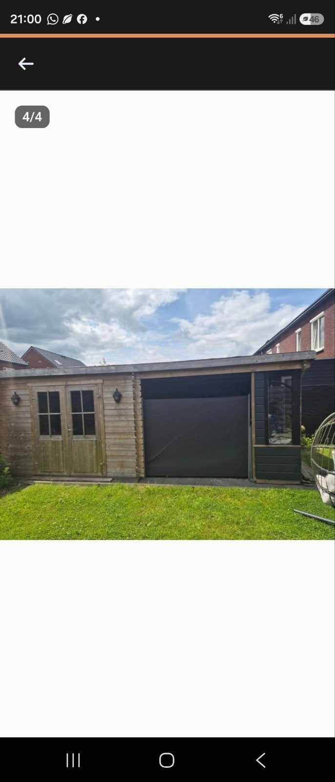 Mooie schuur met overkapping, 3x6 meter, veel opslag, Ophalen, Hout, Containerberging