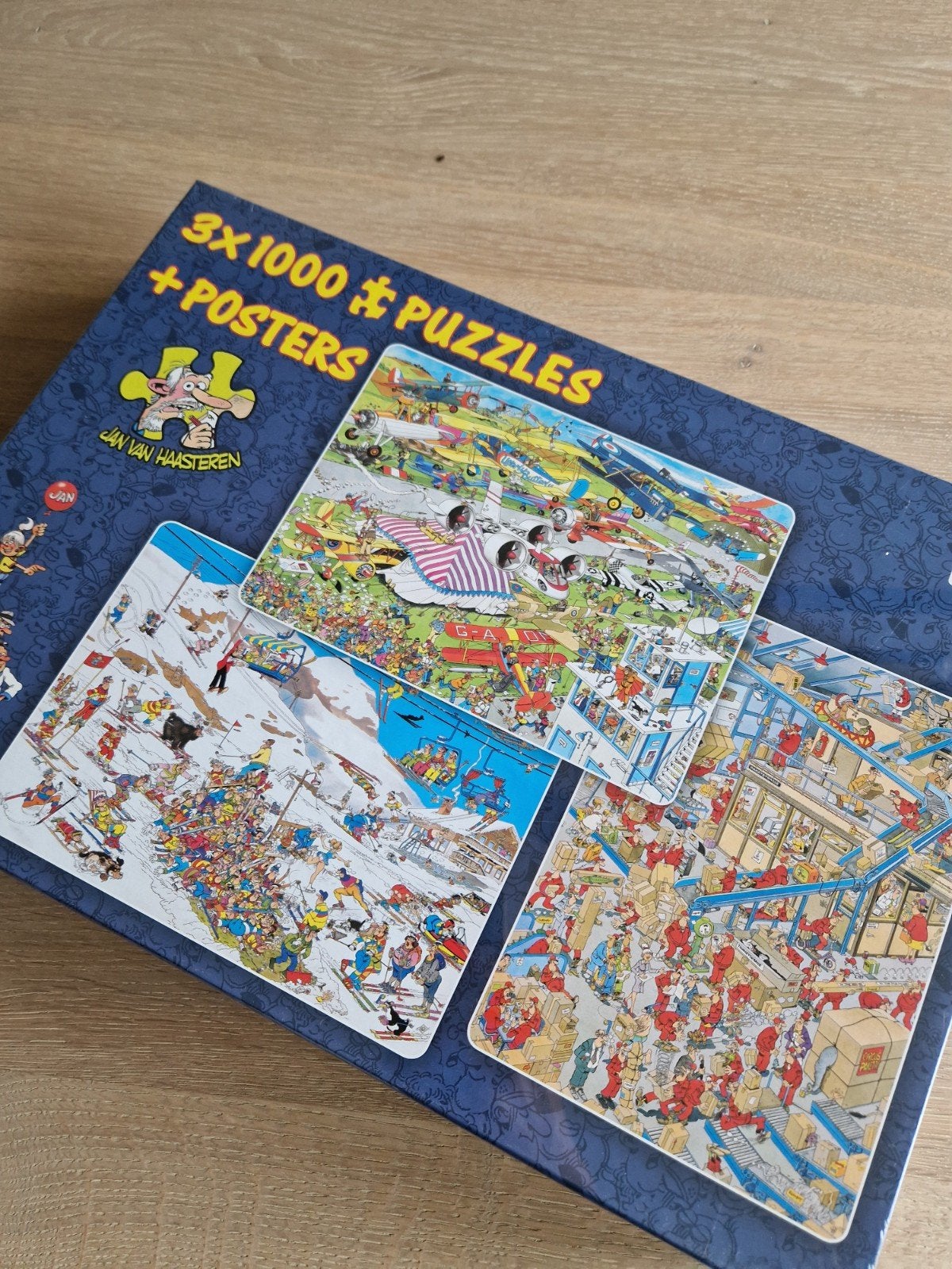 Jan van Haasteren Puzzels 3 x 1000 Stukjes - Nieuw, Hobby en Vrije tijd, Ophalen of Verzenden, Meer dan 1500 stukjes, Nieuw, Legpuzzel
