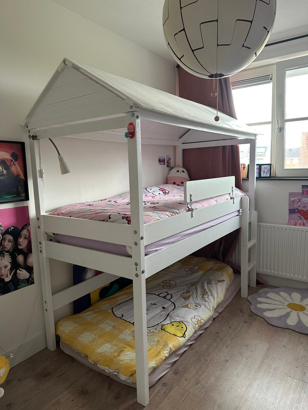 Halfhoogslaper met dakje, Ophalen, Zo goed als nieuw, Halfhoogslaper