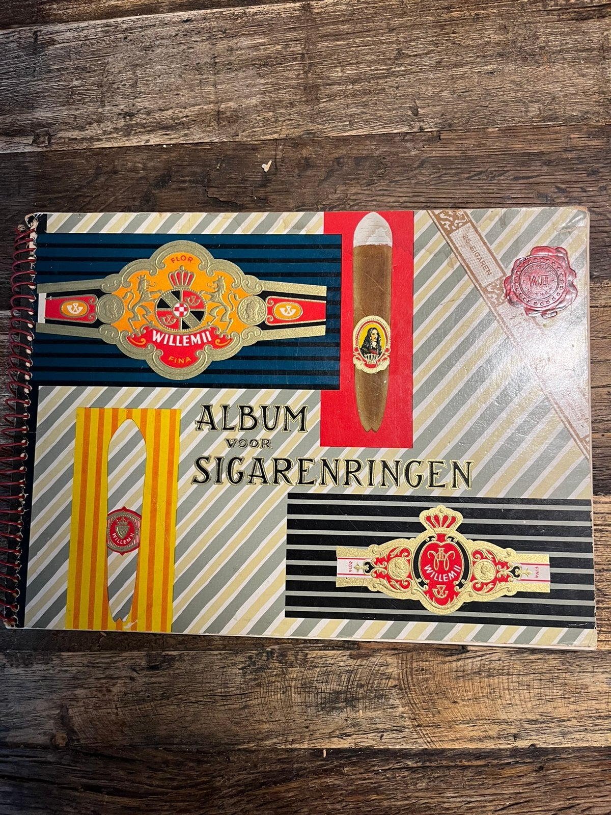 Vintage Willem II Sigarenbandjes Album 1959, Ophalen of Verzenden, Gebruikt, Sigarenbandjes