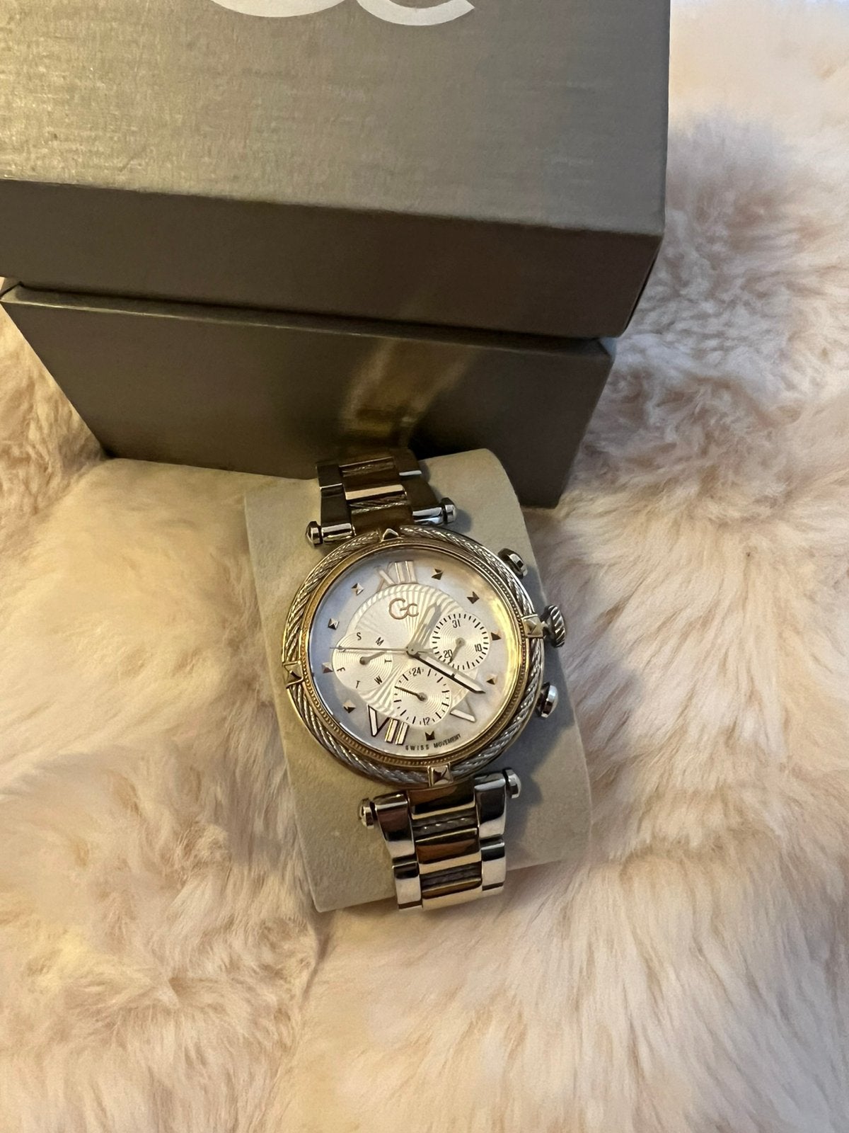 Guess Collection Dames horloge, Ophalen of Verzenden, Zo goed als nieuw, Staal, Guess