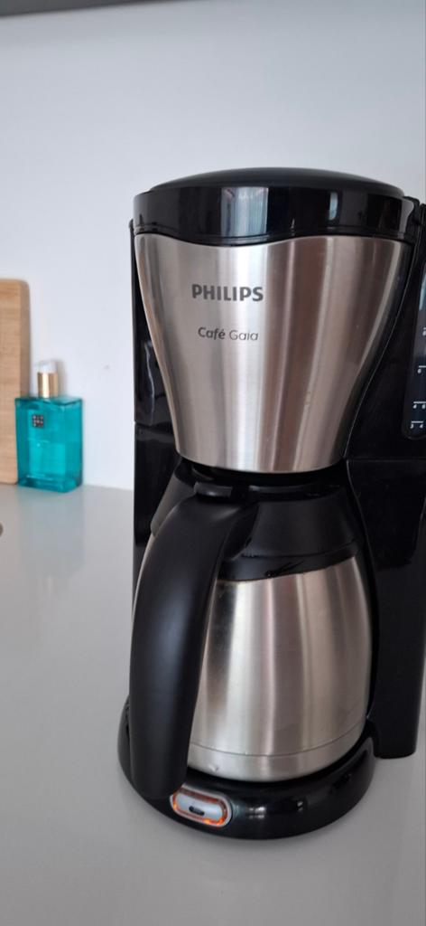 Philips Café Gaia Koffiezetapparaat met Thermoskan, Afneembaar waterreservoir, Gebruikt, 10 kopjes of meer, Koffiemachine