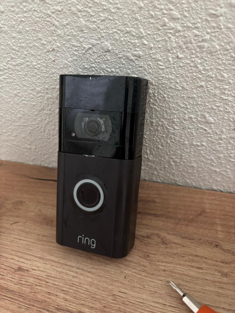Ring Video Doorbell 3 - waterschade (voor onderdelen/reparat, Ophalen, Bewegingsdetectiesensor, Gebruikt, Bedraad
