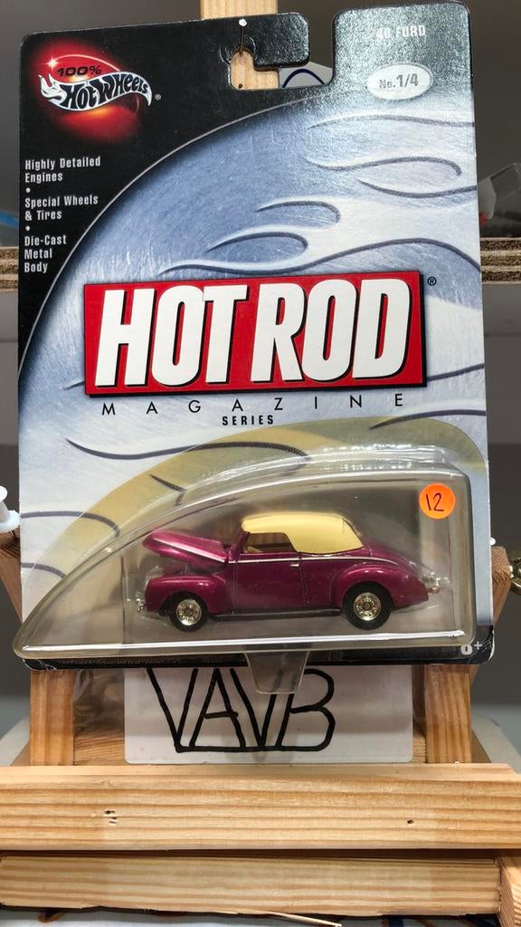 12 ‘40 Ford hot rod Hot Wheels Hotwheels VAVB nieuw, Hobby en Vrije tijd, Modelauto's | Overige schalen, Ophalen of Verzenden