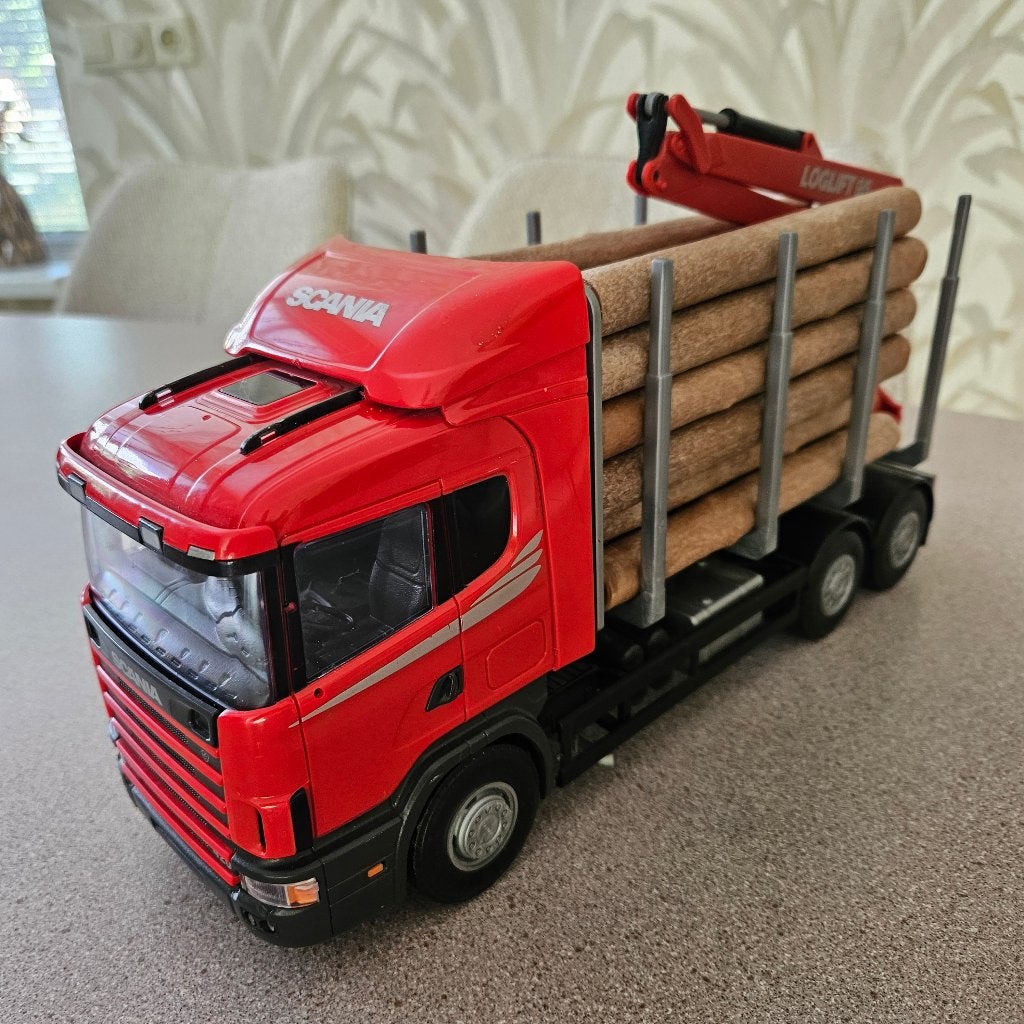EMEK: SCANIA 124L 420 Timbertruck, Hobby en Vrije tijd, Ophalen of Verzenden, Zo goed als nieuw, Bus of Vrachtwagen, Overige merken