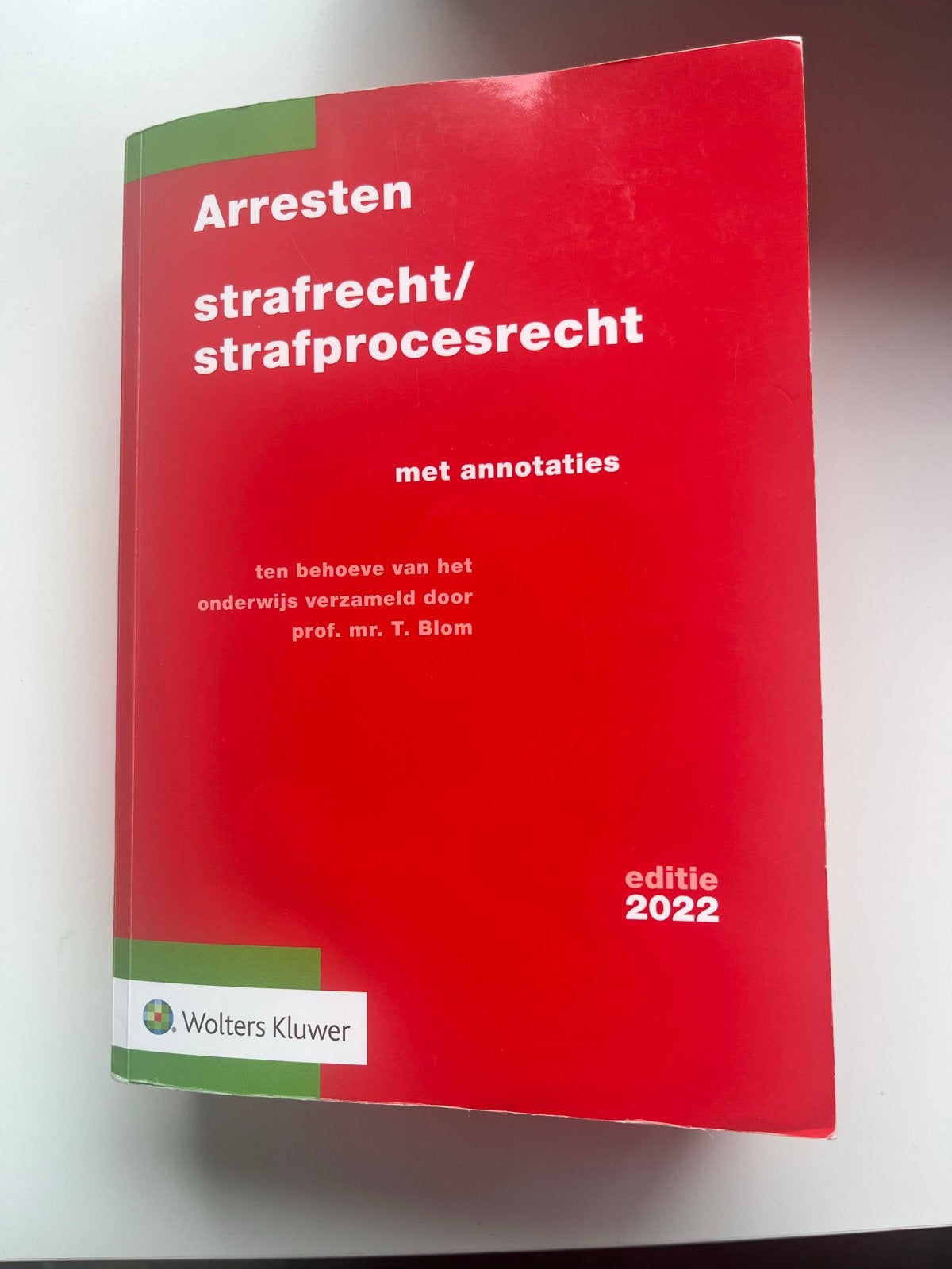 Arresten Strafrecht/Strafprocesrecht - Editie 2022, Boeken, Ophalen of Verzenden, Gamma, Zo goed als nieuw, HBO