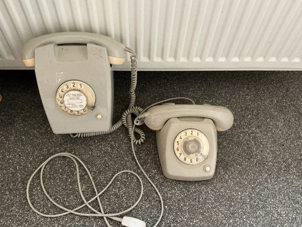 Draaischijf telefoon toestellen, Ophalen, Gebruikt, Met draaischijf