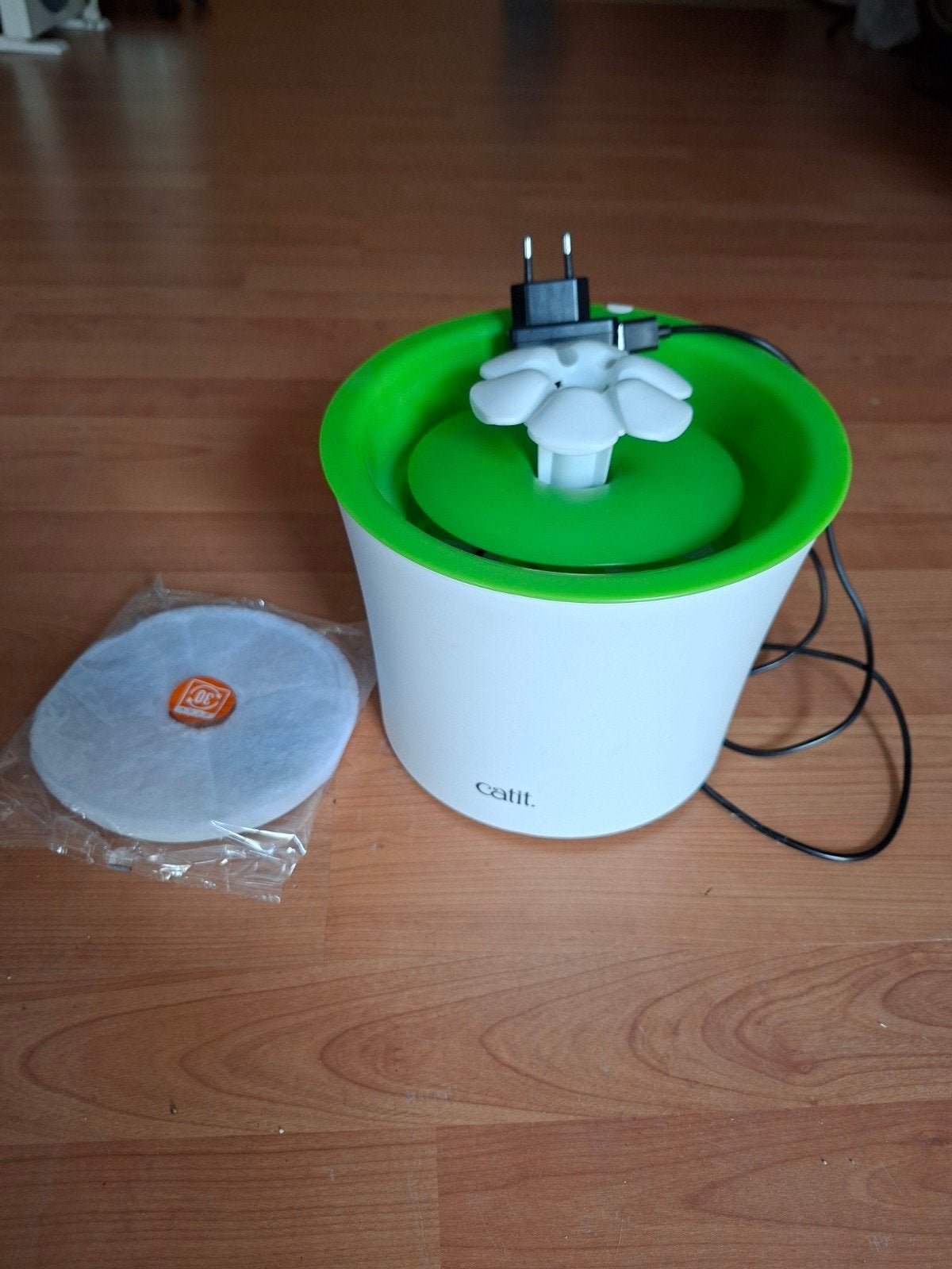 drinkfontein met nieuwe filter, Ophalen