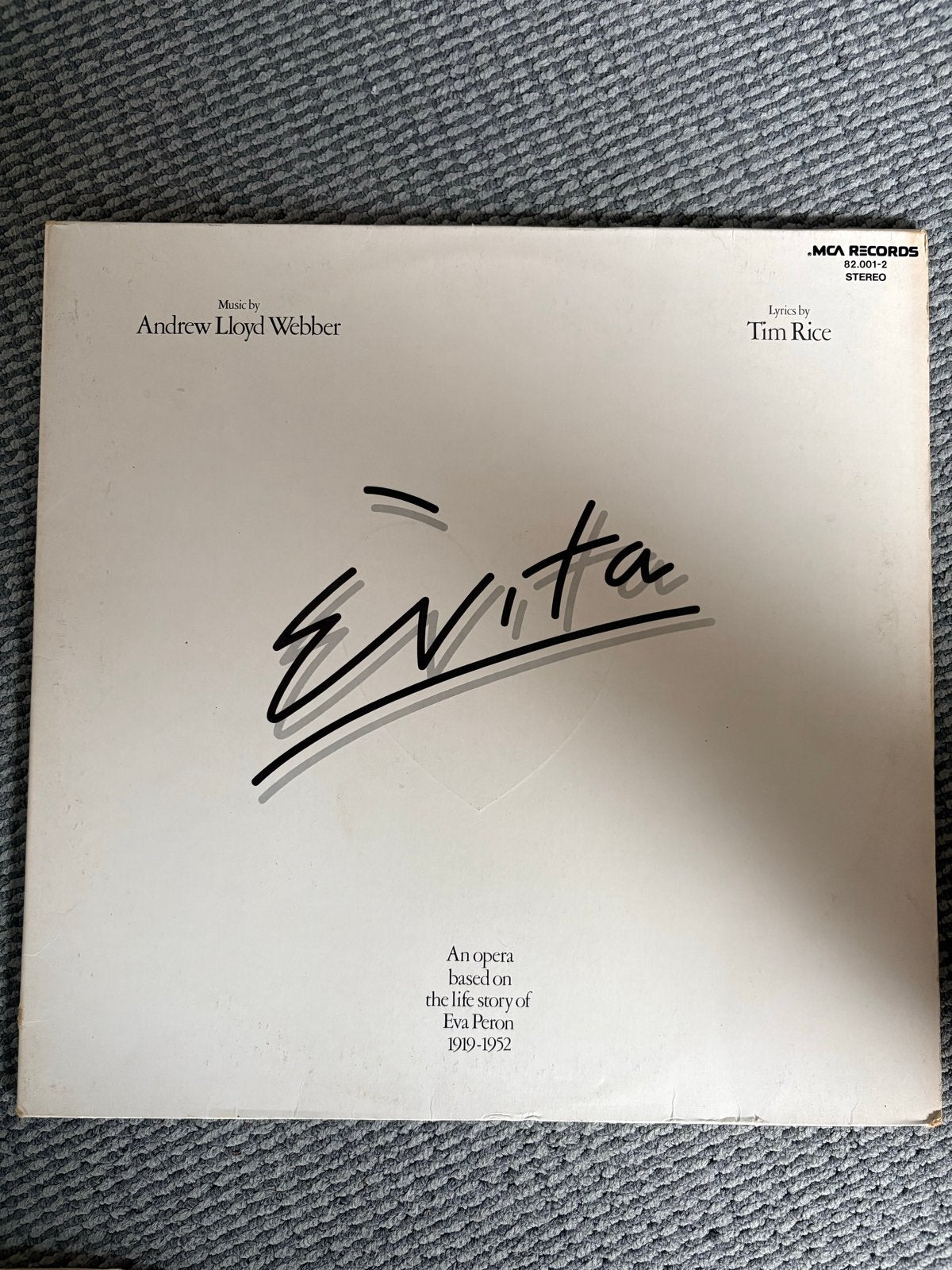 Evita dubbel LP met boekje - Andrew Lloyd Webber, Gebruikt, Ophalen of Verzenden, 12 inch, Dubbel-LP