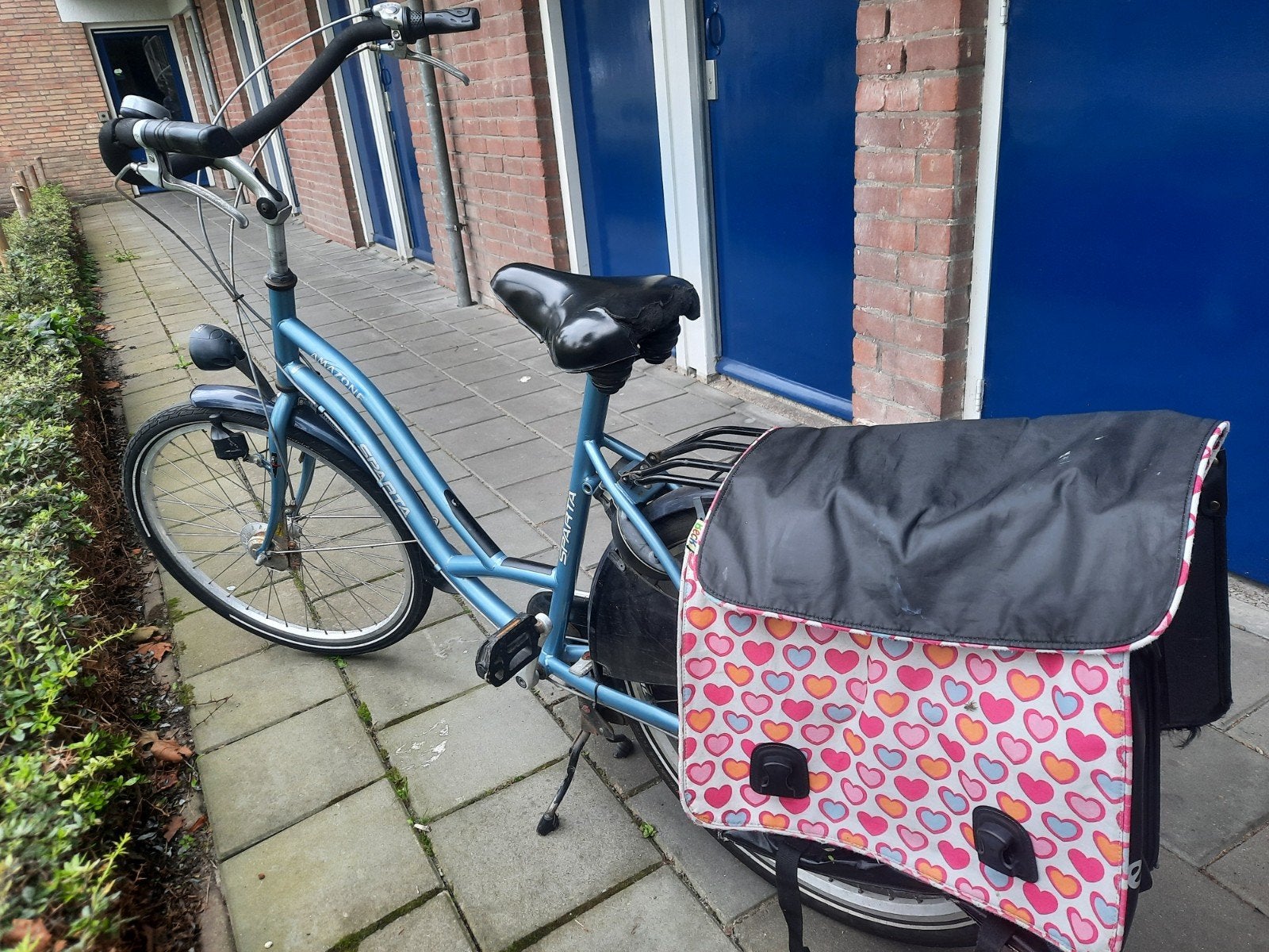Sparta Amazone damesfiets met lage instap en fietstassen, Fietsen en Brommers, Ophalen, Sparta, 50 tot 53 cm, Trommelrem